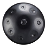 Handpan, gamme c# amara, celtic mineur, frequence 432hz, frequence 440hz, hang drum, noir